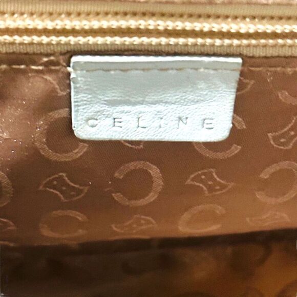 CELINE w/COA Light Tiffany Blue Shoulder Bag Hobo Luxury Leather Purse Bag w/ C - Picture 6 of 13